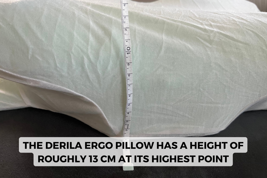 height of derila ergo pillow